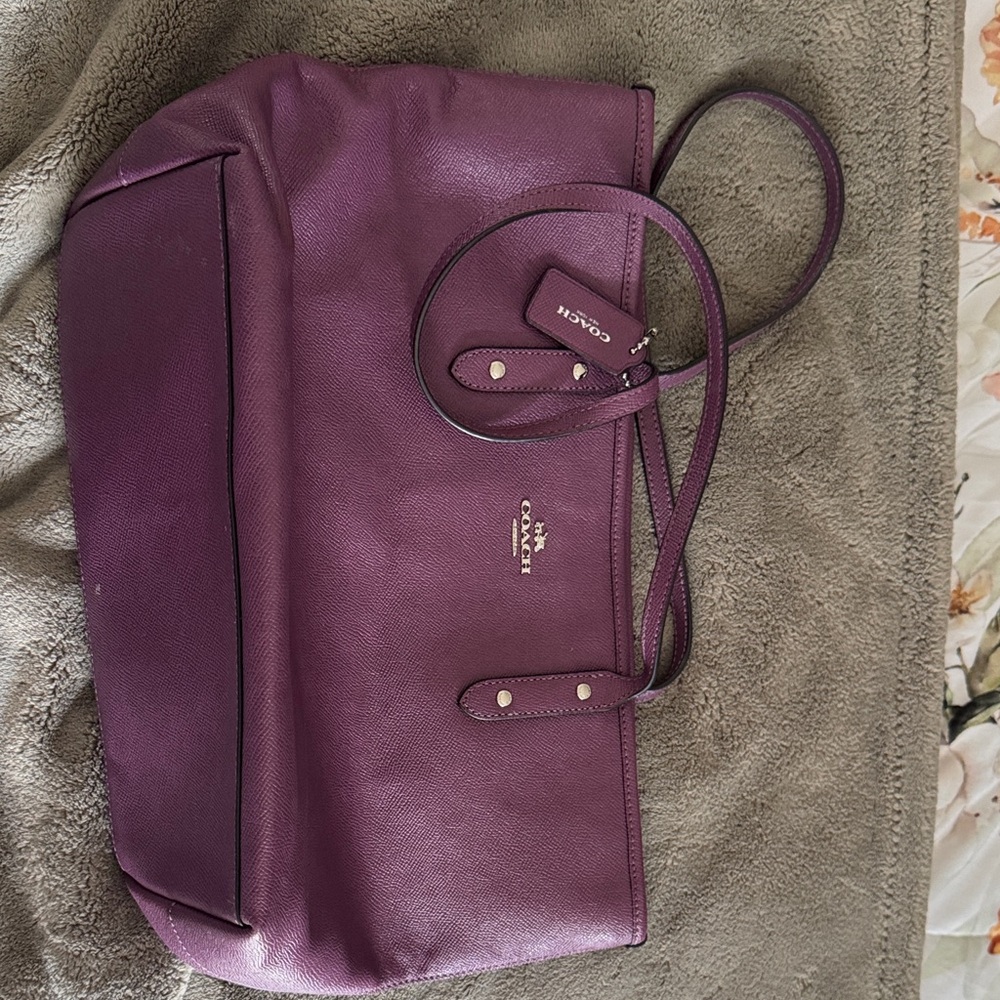 Coach Rich Purple Tote Bag